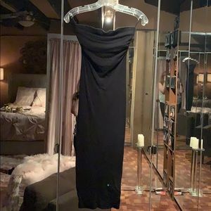 James Perse Strapless Black Dress